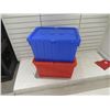 Image 2 : MOVERS BINS 21.5"x16"x12.5" RED/BLUE MIXED