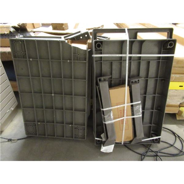 2 TIER UTILITY SERVICE CART 25.5"x32.5"x40.5"