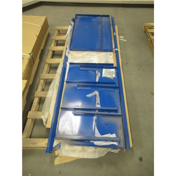 VERTICAL 3-LEVEL BAR STORAGE RACK 36"x24"x84" *DENT POSSIBLE*