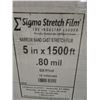 Image 2 : CARTON OF 12 ROLLS SHRINK WRAP 5"x1500' .80 MIL