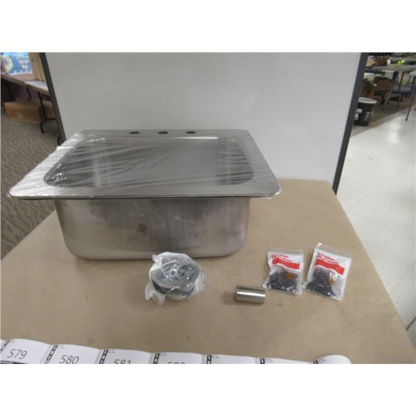 STAINLESS STEEL SINK 25”x22” NOVANNI 1042AJ-38