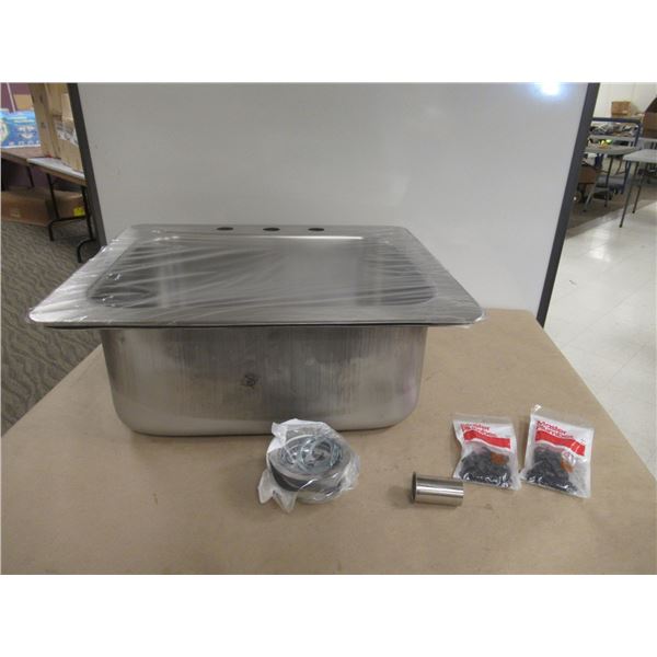 STAINLESS STEEL SINK 25”x22” NOVANNI 1042AJ-38