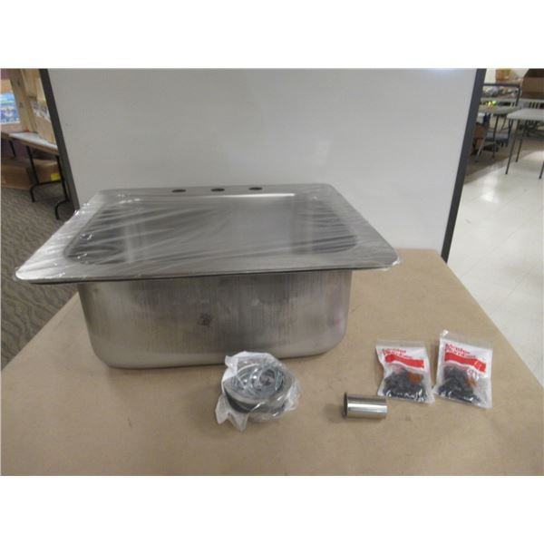 STAINLESS STEEL SINK 25”x22” NOVANNI 1042AJ-38