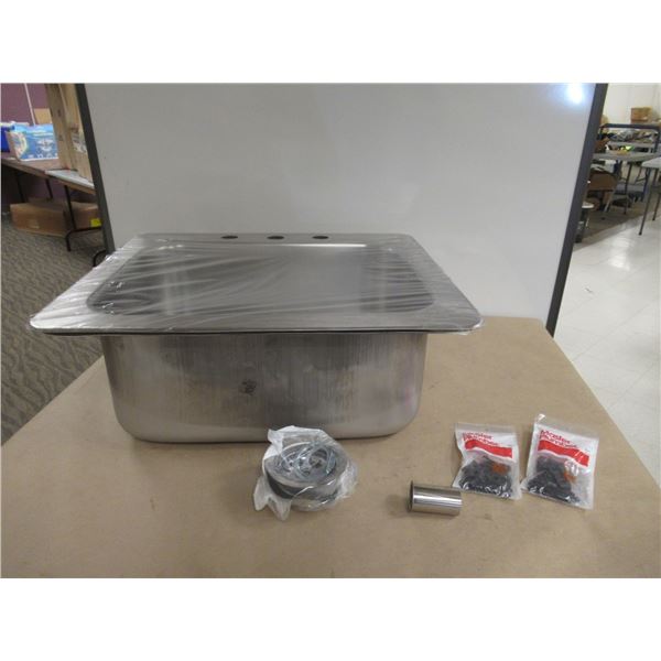 STAINLESS STEEL SINK 25”x22” NOVANNI 1042AJ-38