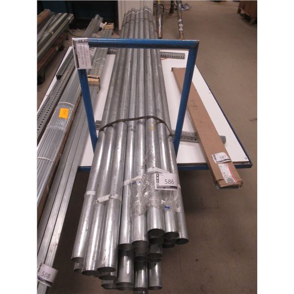 LOT: 31pcs 10'x2.25d STEEL PIPE