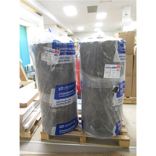 LOT: 2 ROLLS FIBREGLASS DUCT LINER 47"x100'
