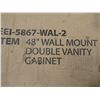 Image 2 : 48" WALL MOUNT DOUBLE VANITY CABINET