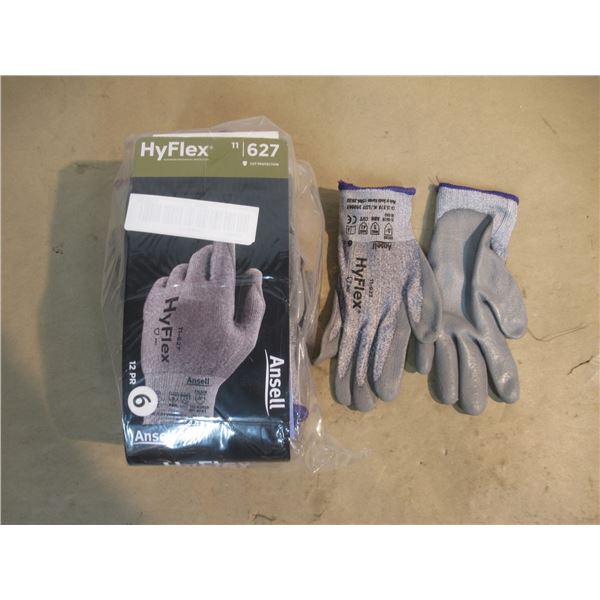 12-PACK PAIRS OF GLOVES ANSEL HYFLEX 627 SIZE11