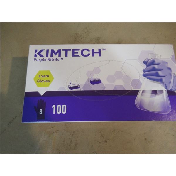 BOX OF 100 NITRILE GLOVES KIMTECH PURPLE SMALL