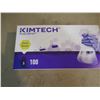 Image 1 : BOX OF 100 NITRILE GLOVES KIMTECH PURPLE SMALL