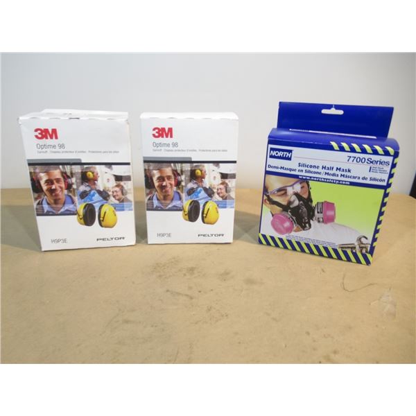 LOT: 3 EARMUFF HEARING PROTECTORS ASST