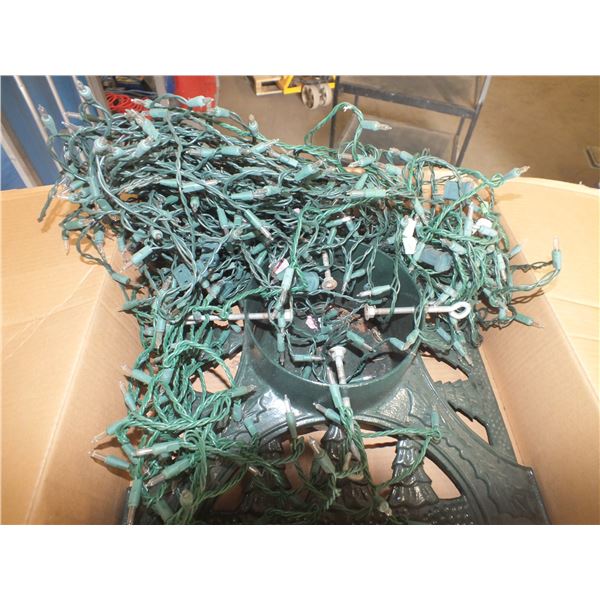 Metal Tree Stand w/ Christmas Lights