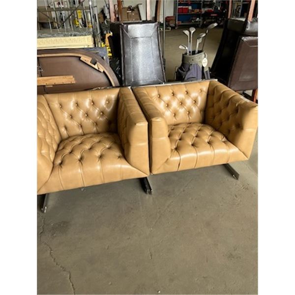 2 Leather Arm Chairs