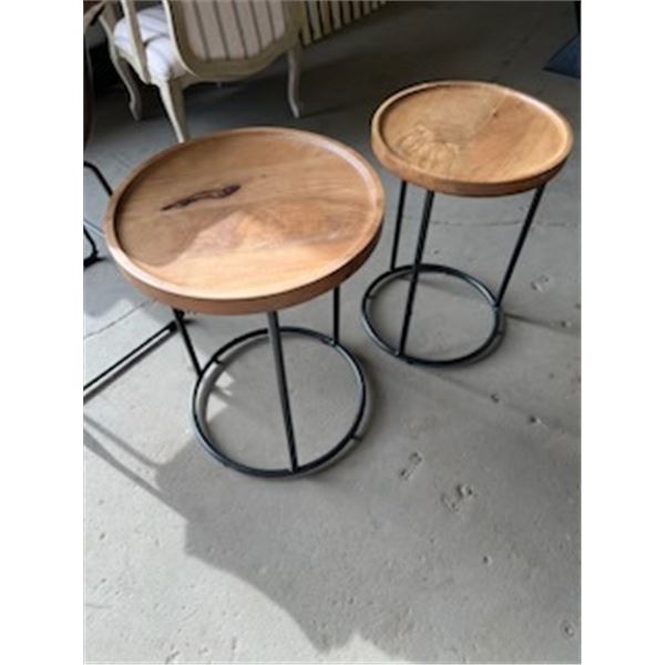 2 Wooden End Tables