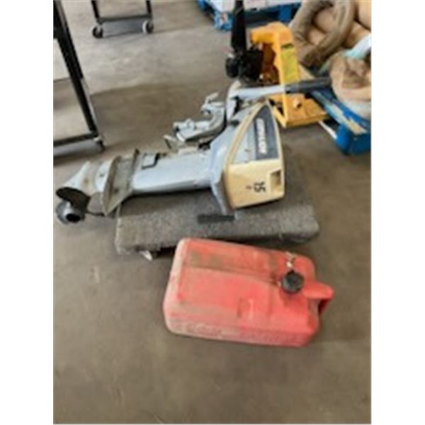 15hp Evinrude Boat Motor w/ Fuel Tank