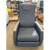 Image 1 : Blue Reclining Chair On Wheels
