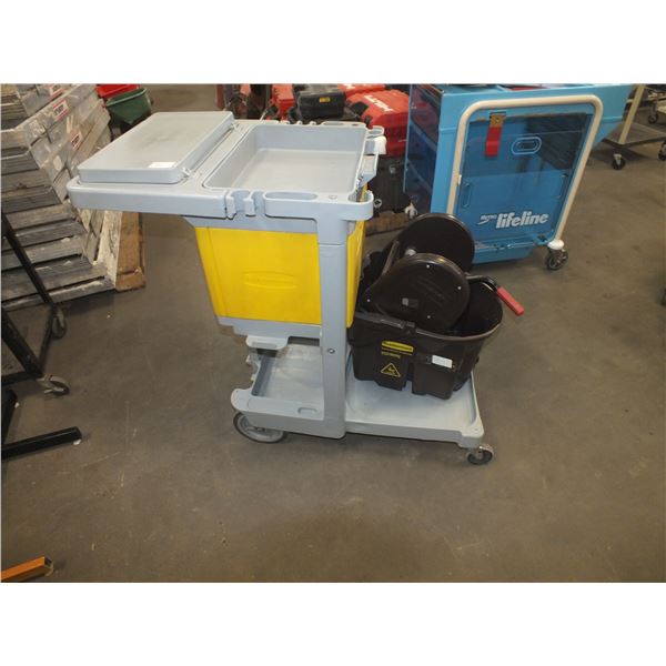 Rubbermaid Janitorial Cart w/ Mop Bucket