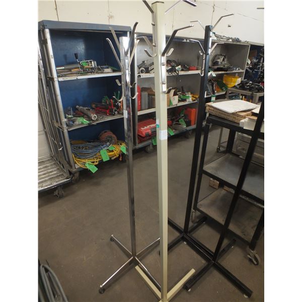 2 Metal Coat Trees