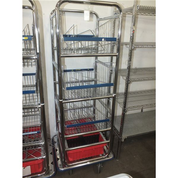 Stainless Steel Storage Rack On Wheels