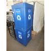 Image 1 : 2 Blue Recycle cans