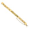 Image 5 : Vintage 14K Gold 6.25" Hardstone Cameo Polished Multi Shape Slide Charm Bracelet