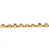 Image 6 : Vintage 14K Gold 6.25" Hardstone Cameo Polished Multi Shape Slide Charm Bracelet