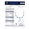Image 4 : 15.29 ctw Emerald and 2.68 ctw Diamond 14K White and Yellow Gold Necklace