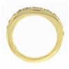 Image 8 : NEW 18k Yellow Gold 2.0 ctw French Cut Channel Diamond Stack Wedding Band Ring