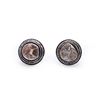 Image 1 : Antique Indian Gold Topped Silver & Diamond Earrings