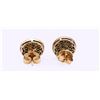 Image 4 : Antique Indian Gold Topped Silver & Diamond Earrings