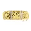 Image 7 : Vintage Solid 18k Yellow Gold Nautical Themed Hinged Square Panel Link Bracelet