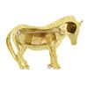Image 3 : Craig Drake 18K Yellow Gold Ruby & Diamond Detailed Textured Zebra Brooch Pin