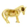 Image 4 : Craig Drake 18K Yellow Gold Ruby & Diamond Detailed Textured Zebra Brooch Pin