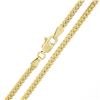 Image 4 : NEW Unisex Solid 14k Yellow Gold 2.6mm Miami Cuban Curb Link 24" Chain Necklace