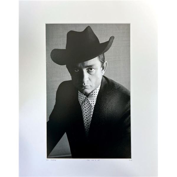 Don Hunstein Johnny Cash with a Hat Famous Music