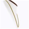 Image 2 : Unisex 14K Yellow Gold 20.5" Long 3mm Polished Solid Rope Chain Necklace 17.03g