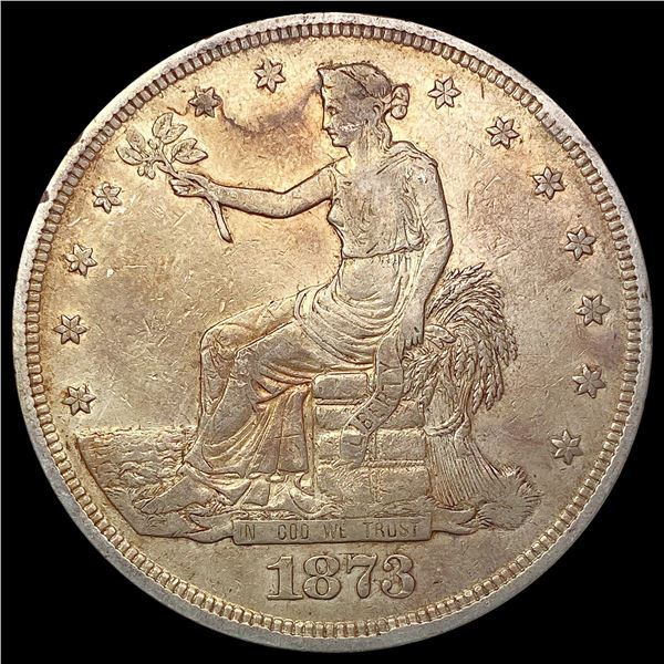 1873 Silver Trade Dollar CLOSELY UNCIRCULATED