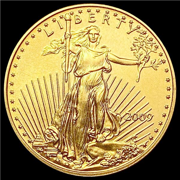 2009 1/10oz Gold $5 Eagle SUPERB GEM BU