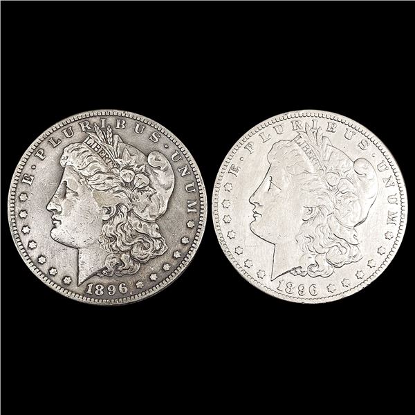 [2] 1896-S Morgan Silver Dollar LIGHTLY CIRCULATED