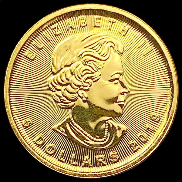 2019 1/10oz Gold Canada Maple Leaf $5 CHOICE PROOF