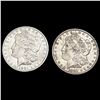 Image 1 : [2] 1901 Morgan Silver Dollar NEARLY UNCIRCULATED
