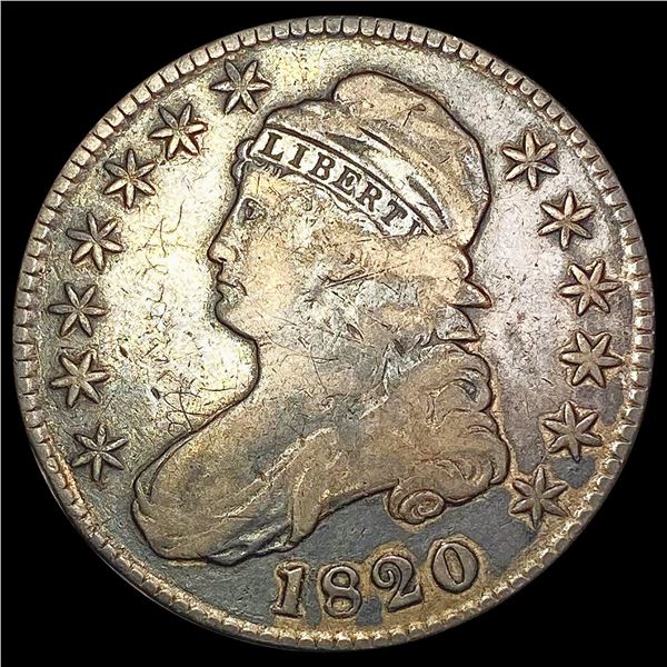 1820 Capped Bust Half Dollar NICELY CIRCULATED