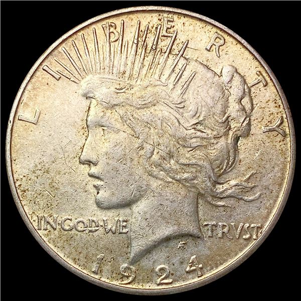 1924-S Silver Peace Dollar NEARLY UNCIRCULATED