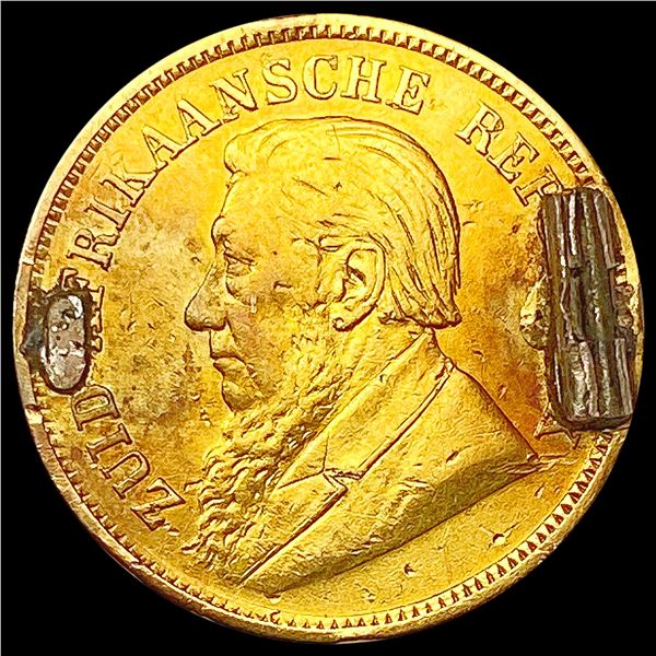 1897 .1176oz Gold South Africa 1/2 Pond HIGH GRADE
