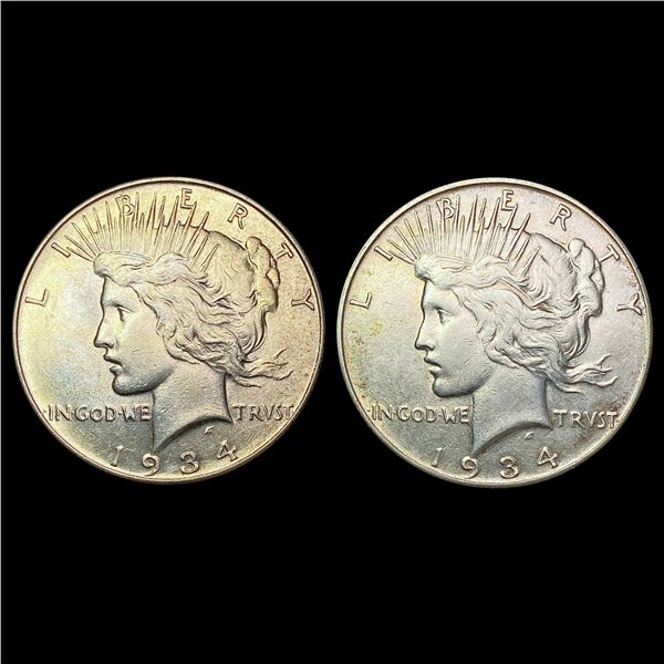 [2] 1934 Silver Peace Dollar UNCIRCULATED