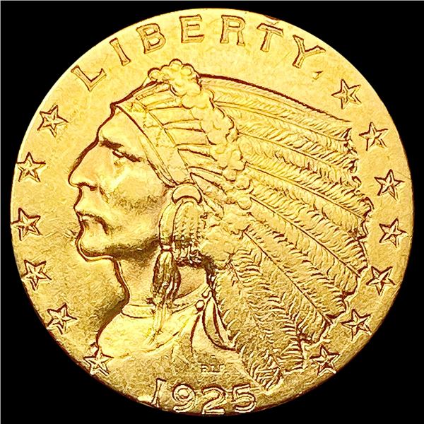 1925-D $2.50 Gold Quarter Eagle CLOSELY UNCIRCULATED