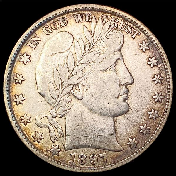 1897 Barber Half Dollar CLOSELY UNCIRCULATED
