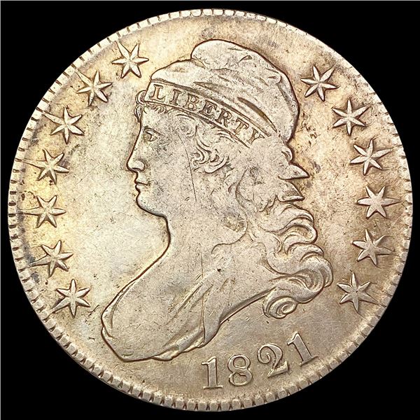 1821 Capped Bust Half Dollar CLOSELY UNCIRCULATED
