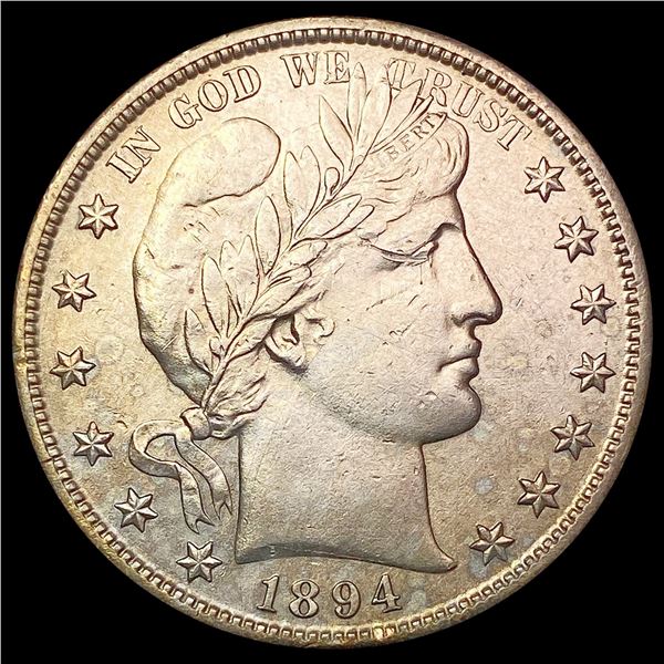 1894-S Barber Half Dollar CLOSELY UNCIRCULATED