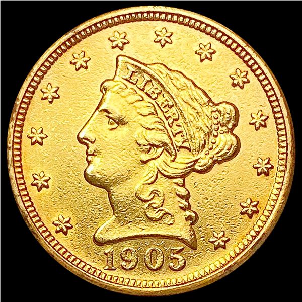 1905 $2.50 Gold Quarter Eagle UNCIRCULATED
